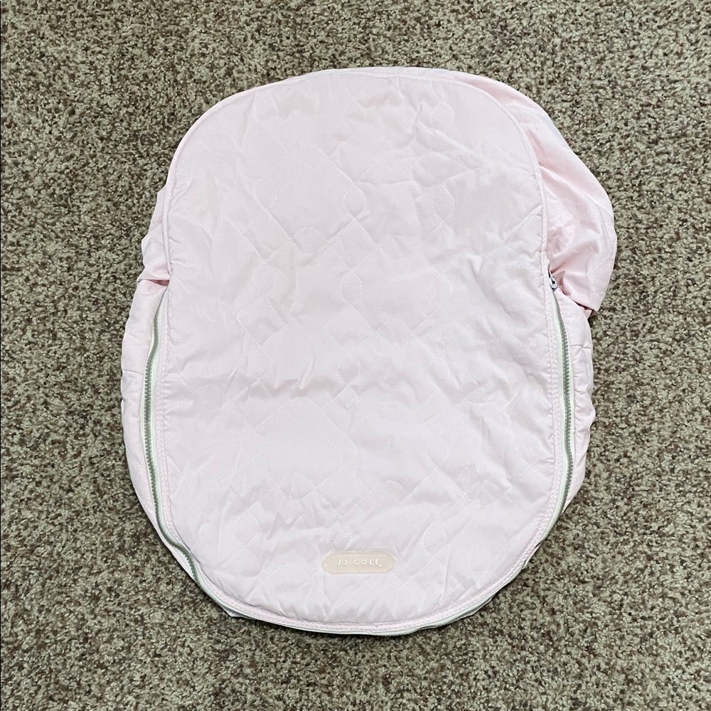 Light Pink Quilted Infant Car Seat Cover- J.J. Cole